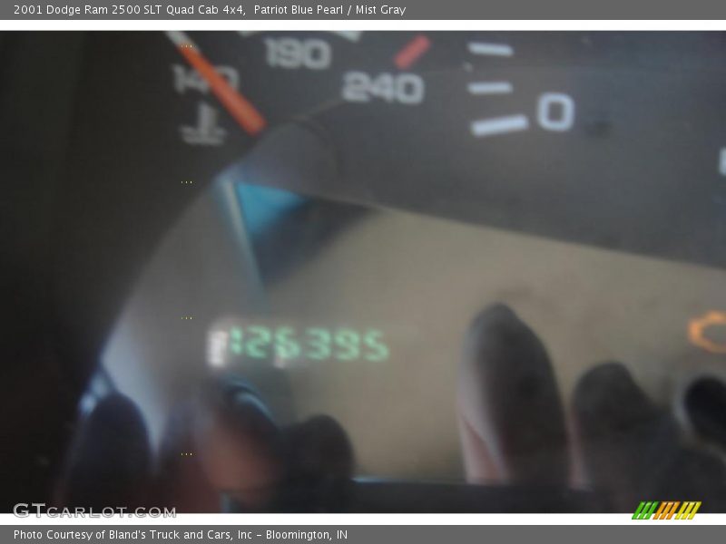 Patriot Blue Pearl / Mist Gray 2001 Dodge Ram 2500 SLT Quad Cab 4x4