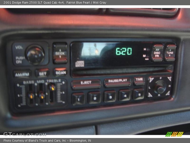 Patriot Blue Pearl / Mist Gray 2001 Dodge Ram 2500 SLT Quad Cab 4x4
