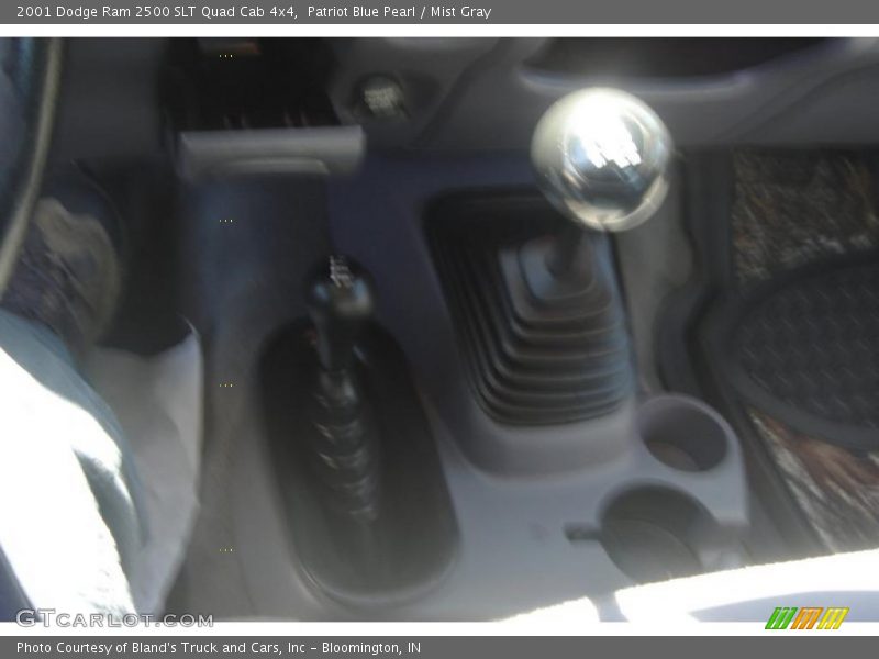 Patriot Blue Pearl / Mist Gray 2001 Dodge Ram 2500 SLT Quad Cab 4x4