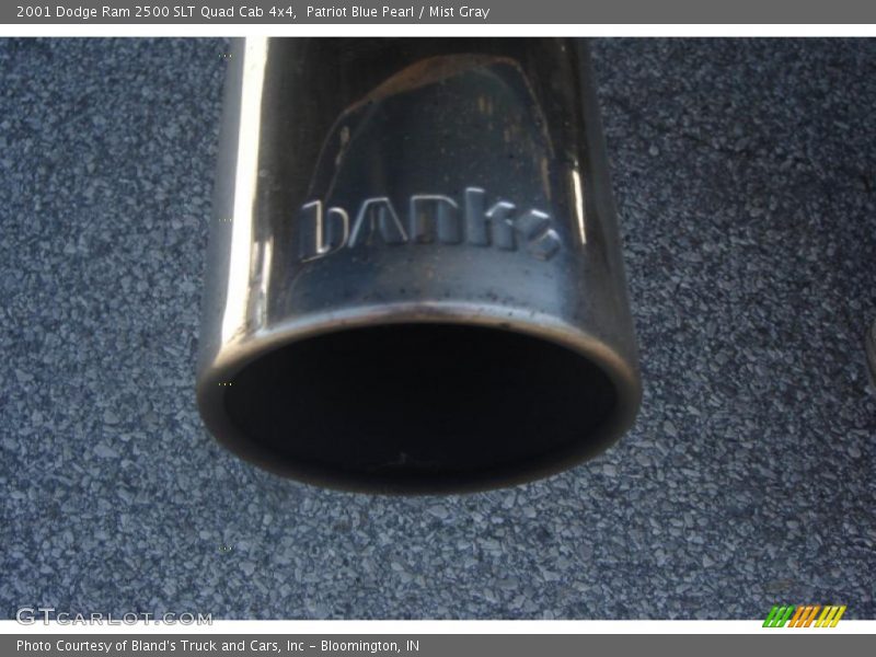 Patriot Blue Pearl / Mist Gray 2001 Dodge Ram 2500 SLT Quad Cab 4x4