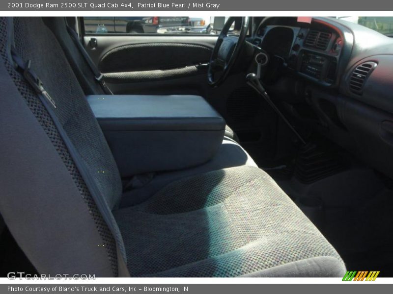 Patriot Blue Pearl / Mist Gray 2001 Dodge Ram 2500 SLT Quad Cab 4x4