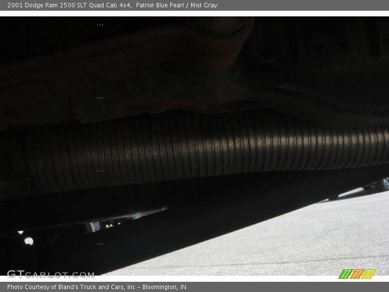 Patriot Blue Pearl / Mist Gray 2001 Dodge Ram 2500 SLT Quad Cab 4x4