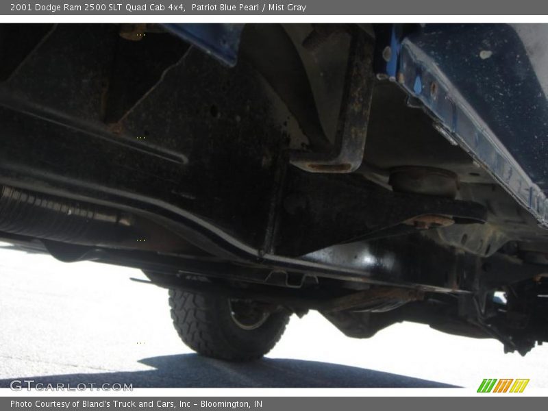 Patriot Blue Pearl / Mist Gray 2001 Dodge Ram 2500 SLT Quad Cab 4x4