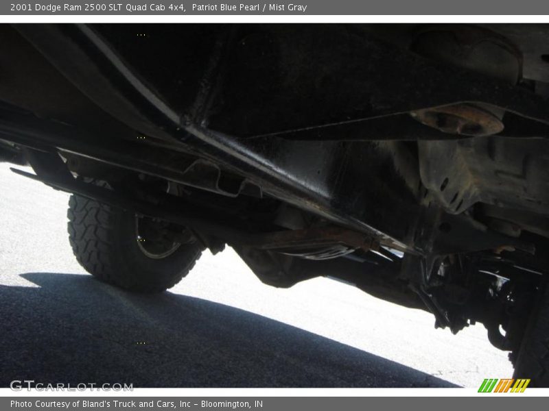 Patriot Blue Pearl / Mist Gray 2001 Dodge Ram 2500 SLT Quad Cab 4x4