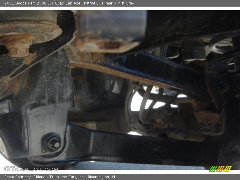 Patriot Blue Pearl / Mist Gray 2001 Dodge Ram 2500 SLT Quad Cab 4x4
