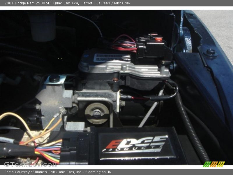 Patriot Blue Pearl / Mist Gray 2001 Dodge Ram 2500 SLT Quad Cab 4x4