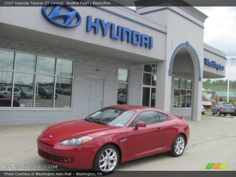 Redfire Pearl / Black/Red 2007 Hyundai Tiburon GT Limited