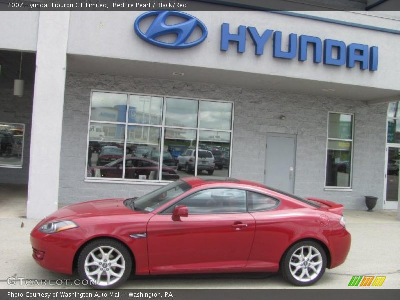 Redfire Pearl / Black/Red 2007 Hyundai Tiburon GT Limited