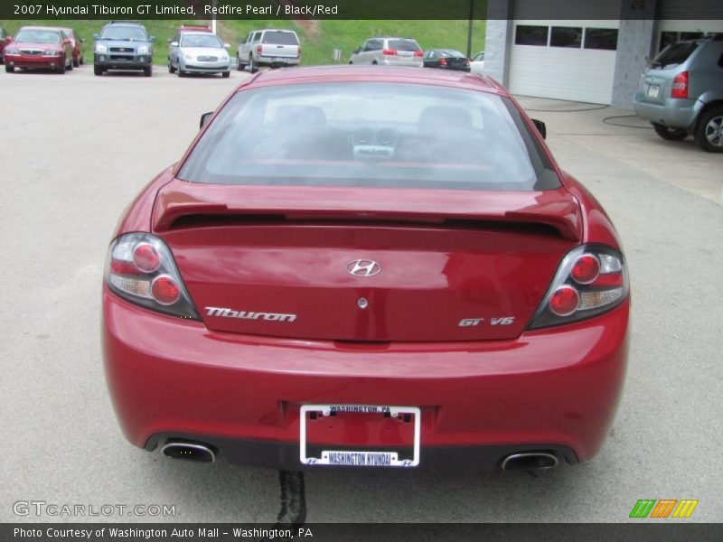 Redfire Pearl / Black/Red 2007 Hyundai Tiburon GT Limited