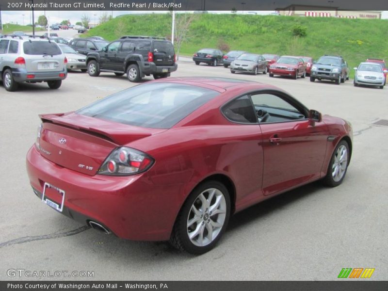 Redfire Pearl / Black/Red 2007 Hyundai Tiburon GT Limited