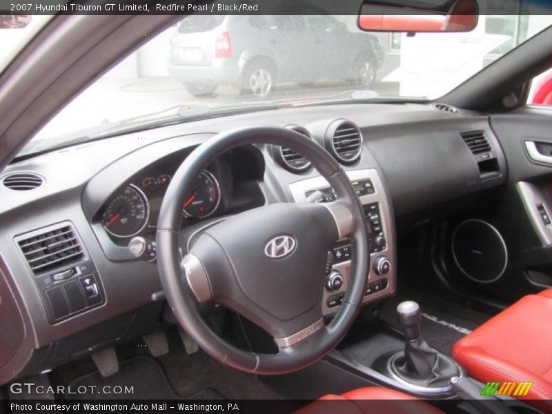 Redfire Pearl / Black/Red 2007 Hyundai Tiburon GT Limited