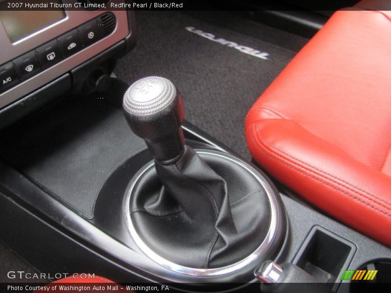 Redfire Pearl / Black/Red 2007 Hyundai Tiburon GT Limited