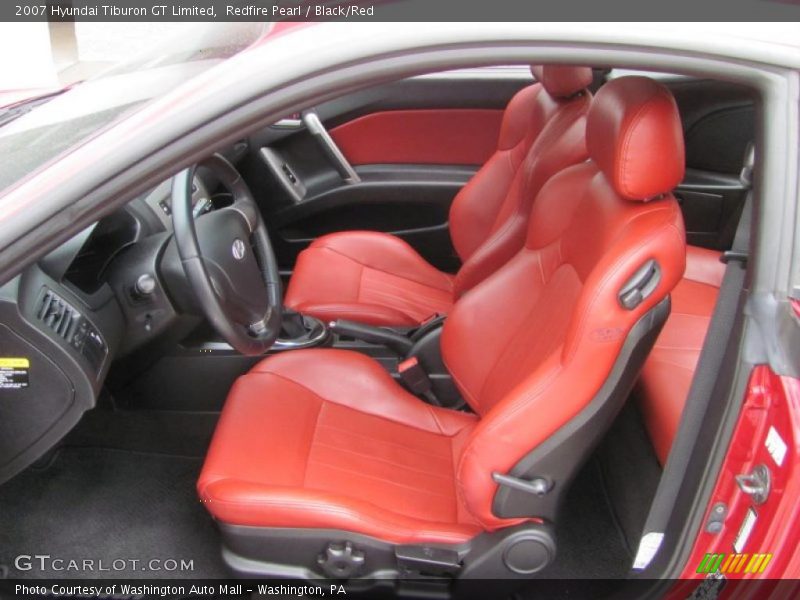 Redfire Pearl / Black/Red 2007 Hyundai Tiburon GT Limited