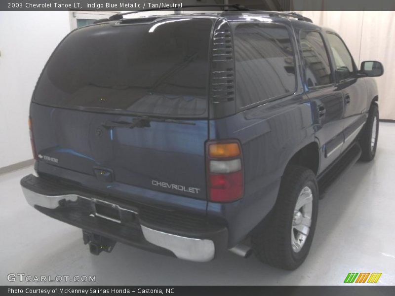 Indigo Blue Metallic / Tan/Neutral 2003 Chevrolet Tahoe LT