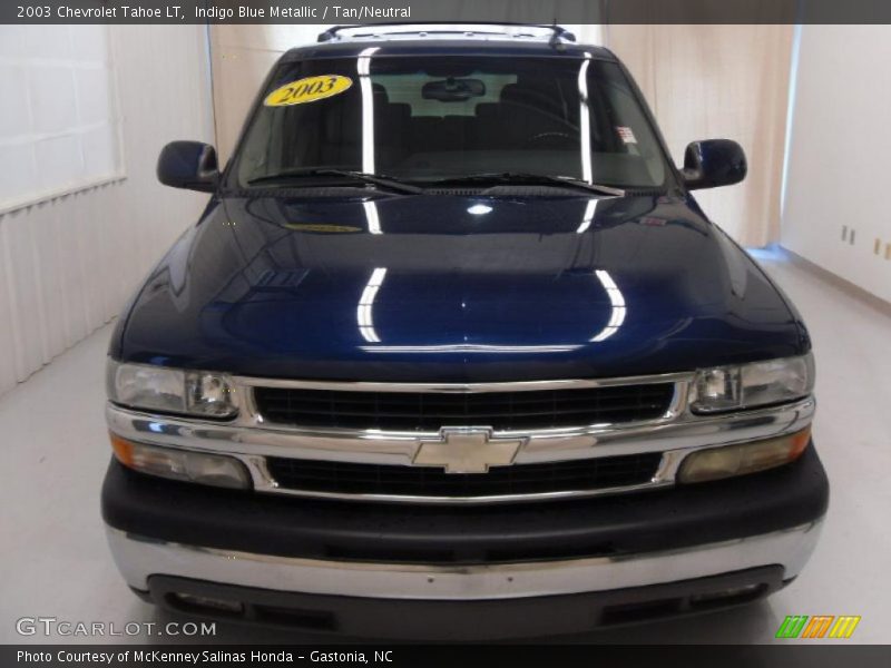 Indigo Blue Metallic / Tan/Neutral 2003 Chevrolet Tahoe LT