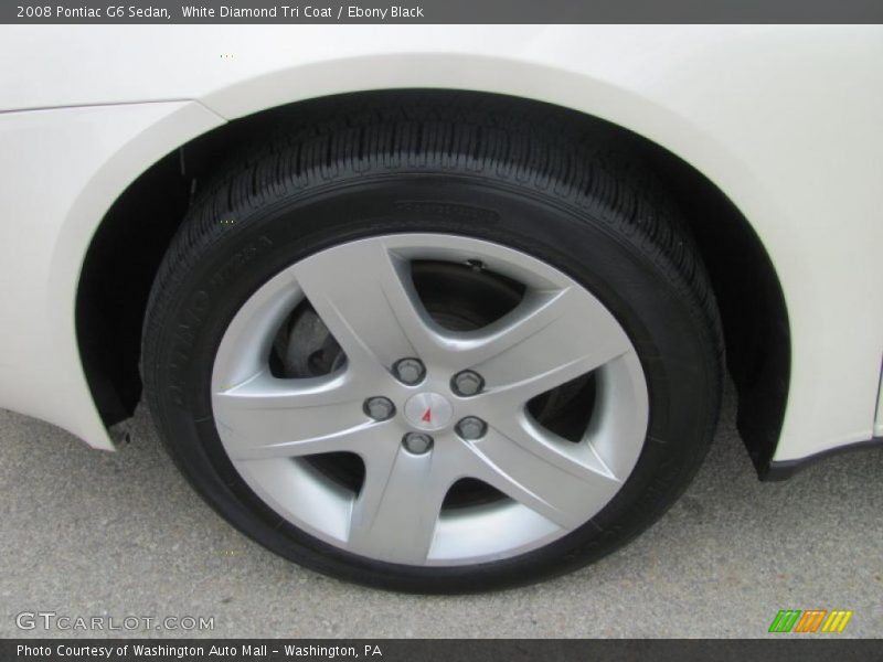 White Diamond Tri Coat / Ebony Black 2008 Pontiac G6 Sedan