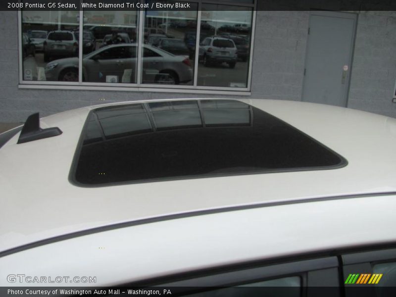 White Diamond Tri Coat / Ebony Black 2008 Pontiac G6 Sedan