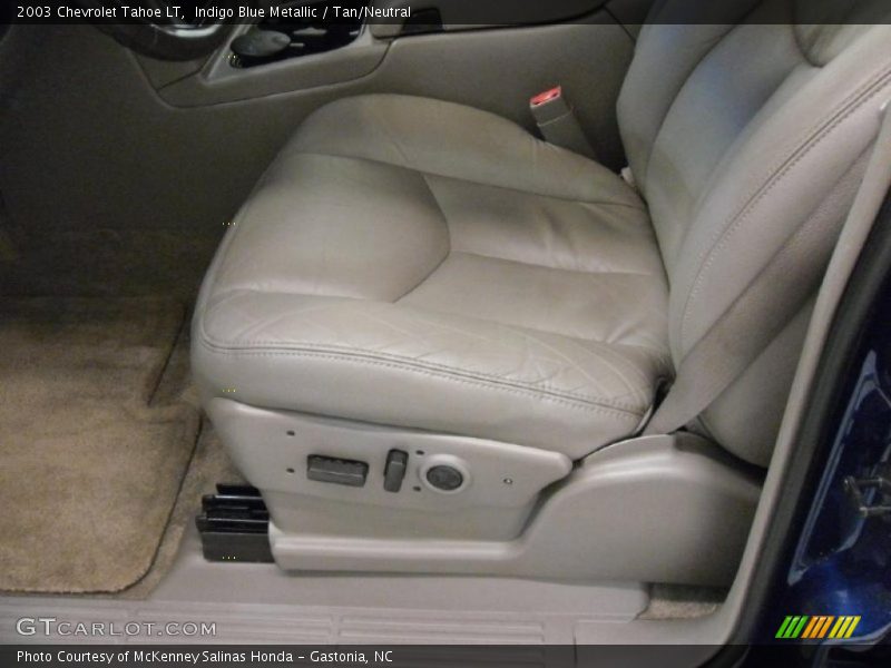 Indigo Blue Metallic / Tan/Neutral 2003 Chevrolet Tahoe LT