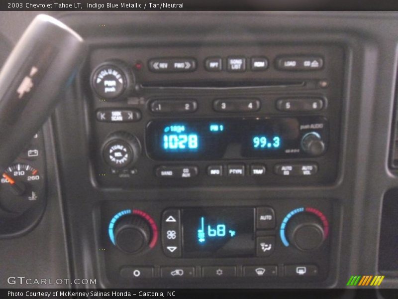 Indigo Blue Metallic / Tan/Neutral 2003 Chevrolet Tahoe LT