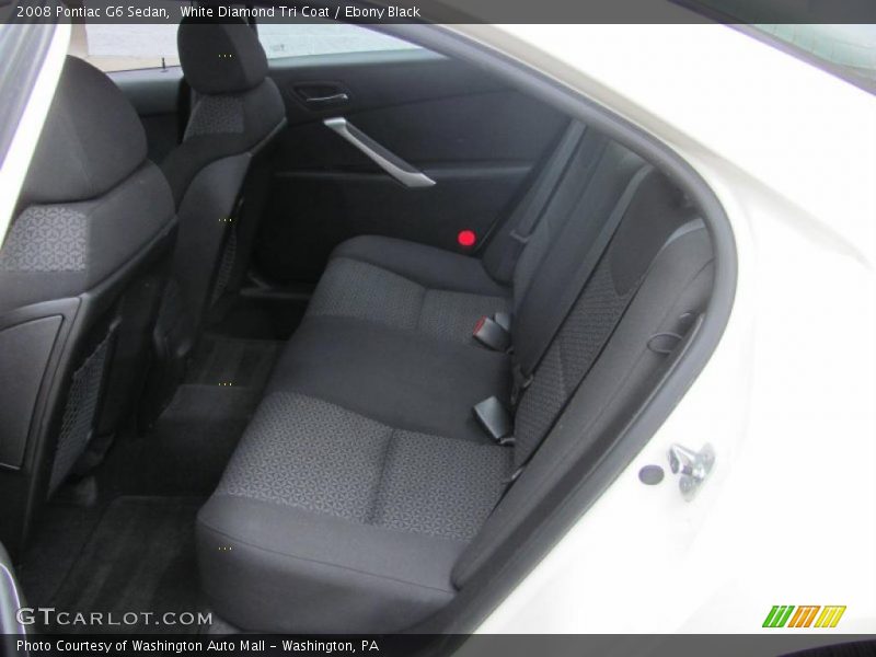 White Diamond Tri Coat / Ebony Black 2008 Pontiac G6 Sedan
