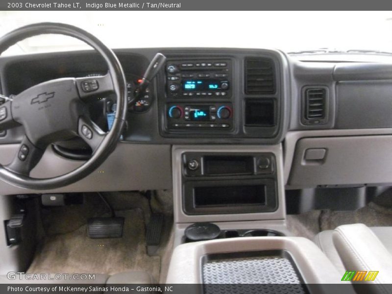 Indigo Blue Metallic / Tan/Neutral 2003 Chevrolet Tahoe LT