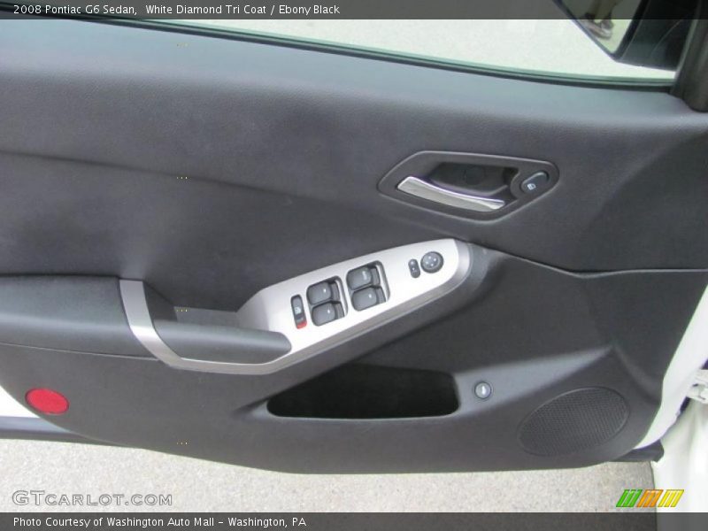 White Diamond Tri Coat / Ebony Black 2008 Pontiac G6 Sedan