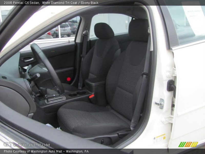 White Diamond Tri Coat / Ebony Black 2008 Pontiac G6 Sedan