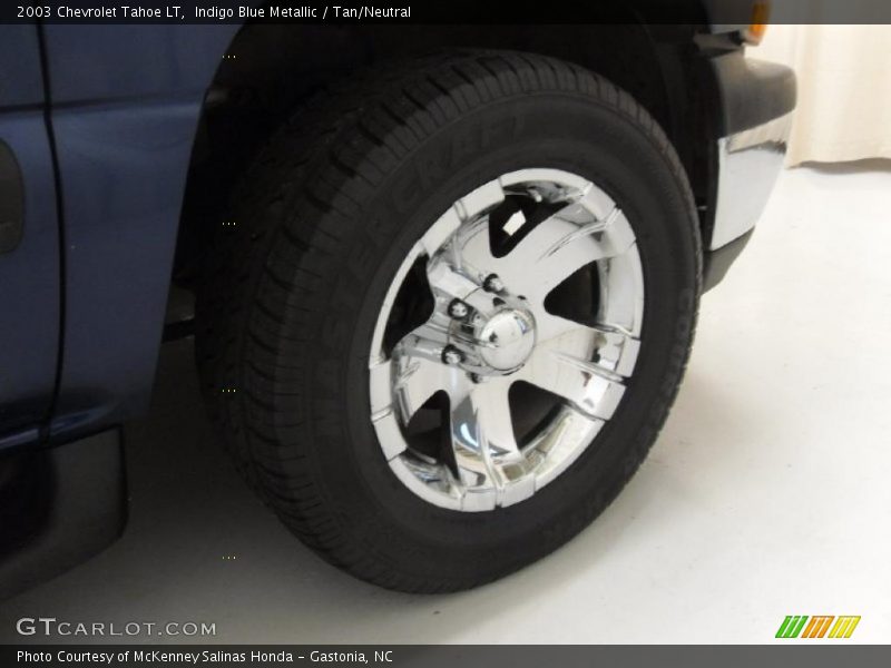 Indigo Blue Metallic / Tan/Neutral 2003 Chevrolet Tahoe LT