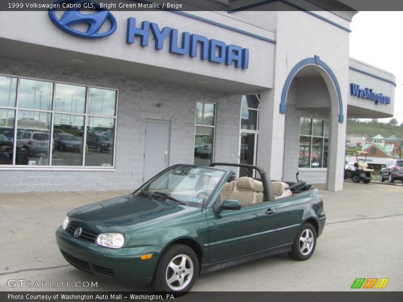 Bright Green Metallic / Beige 1999 Volkswagen Cabrio GLS