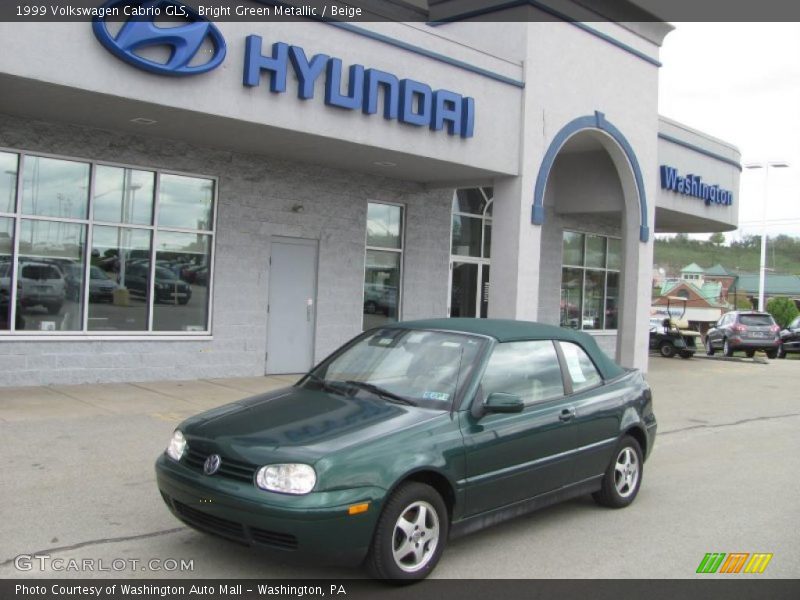 Bright Green Metallic / Beige 1999 Volkswagen Cabrio GLS
