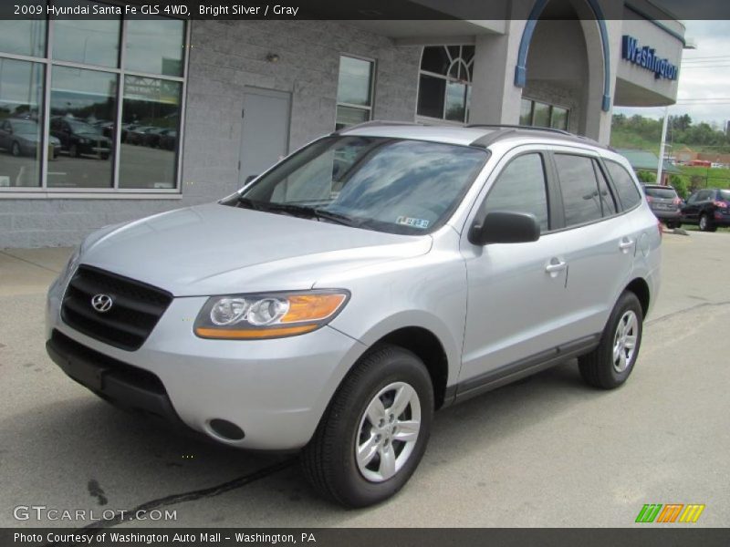 Bright Silver / Gray 2009 Hyundai Santa Fe GLS 4WD