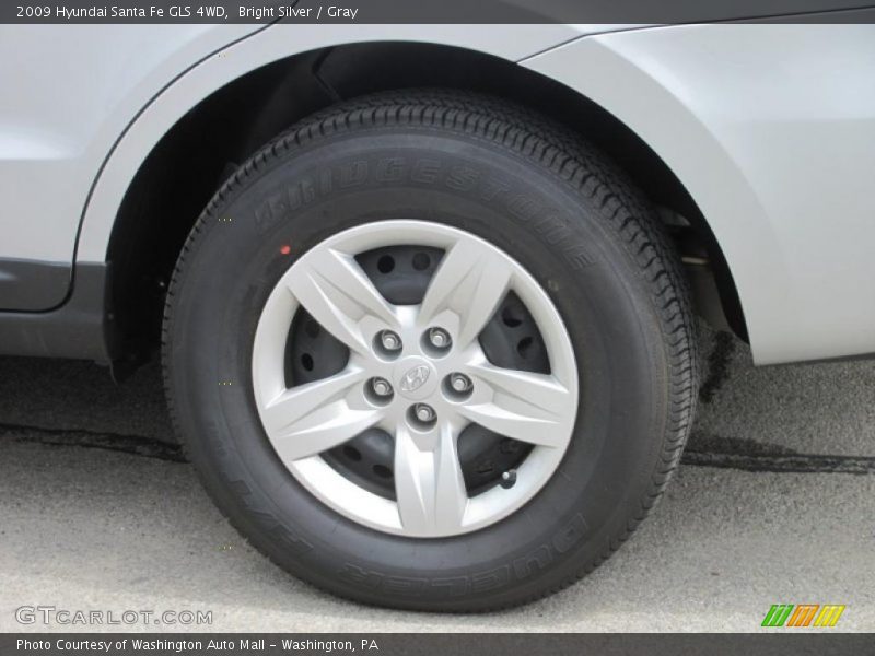 Bright Silver / Gray 2009 Hyundai Santa Fe GLS 4WD