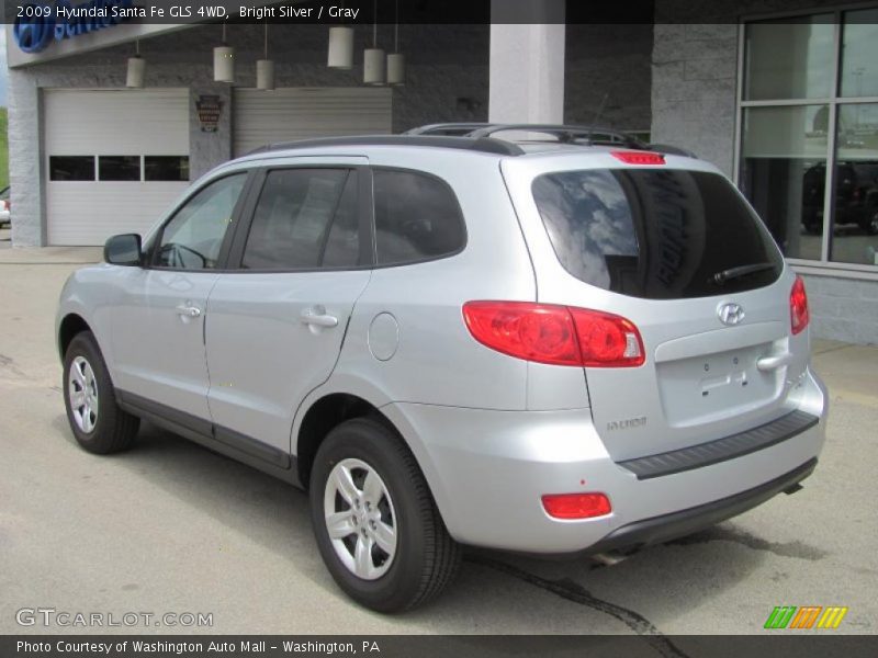 Bright Silver / Gray 2009 Hyundai Santa Fe GLS 4WD
