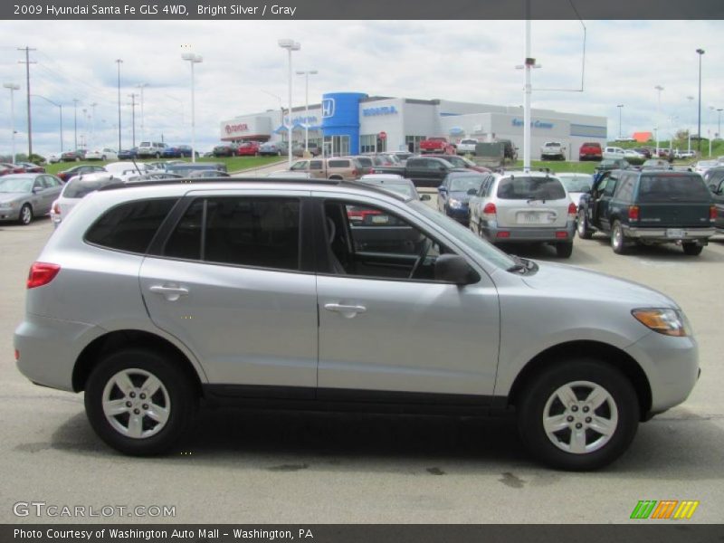 Bright Silver / Gray 2009 Hyundai Santa Fe GLS 4WD