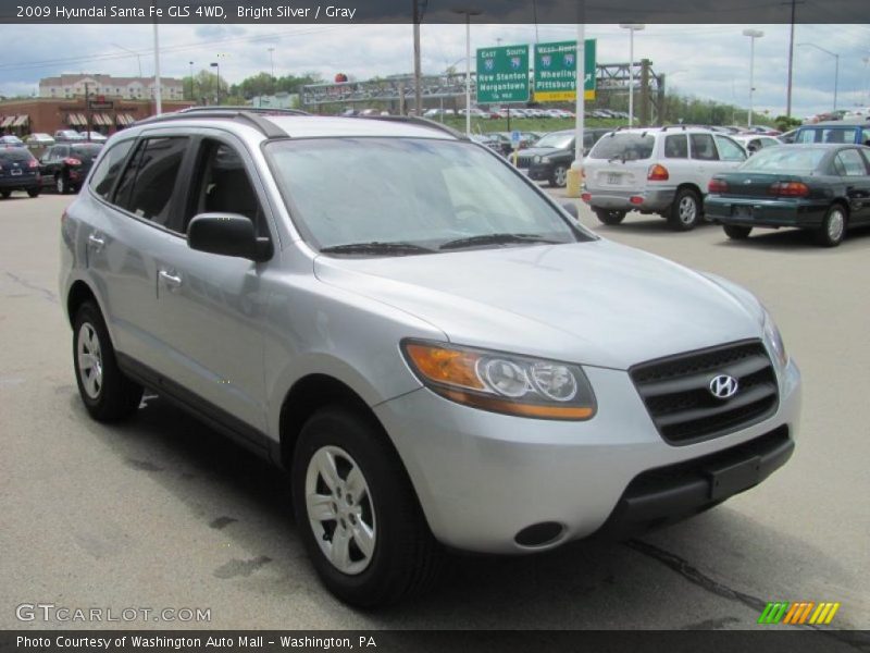Bright Silver / Gray 2009 Hyundai Santa Fe GLS 4WD