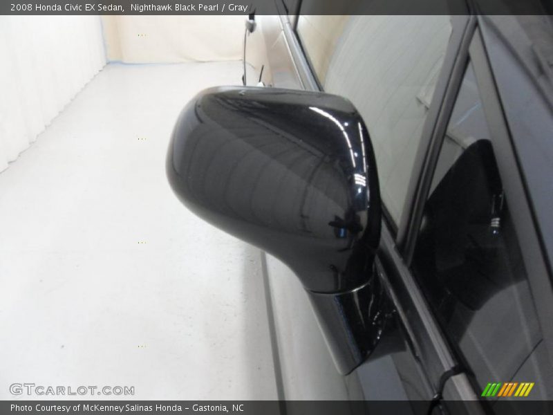 Nighthawk Black Pearl / Gray 2008 Honda Civic EX Sedan