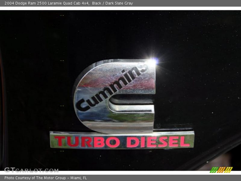Black / Dark Slate Gray 2004 Dodge Ram 2500 Laramie Quad Cab 4x4
