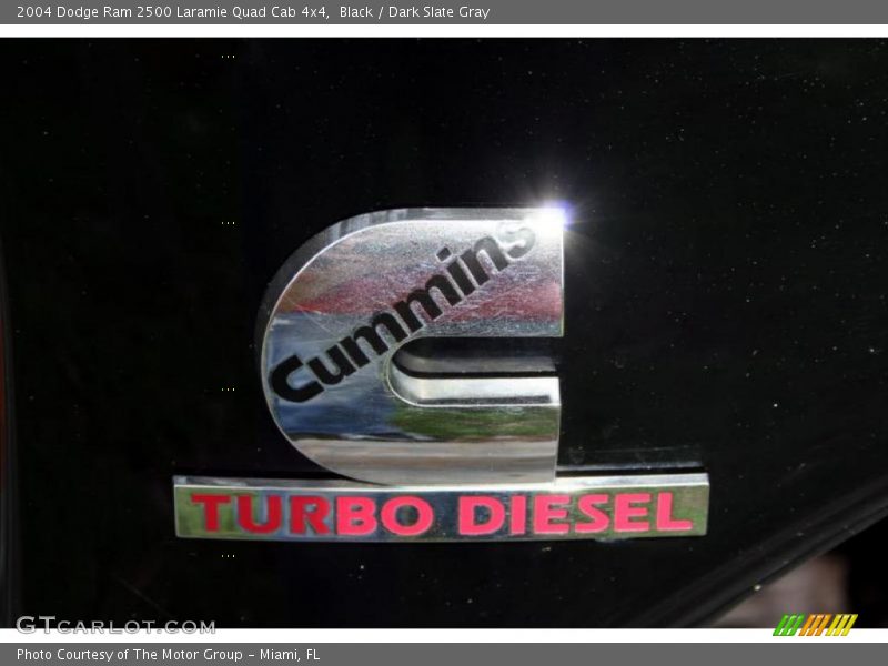 Black / Dark Slate Gray 2004 Dodge Ram 2500 Laramie Quad Cab 4x4
