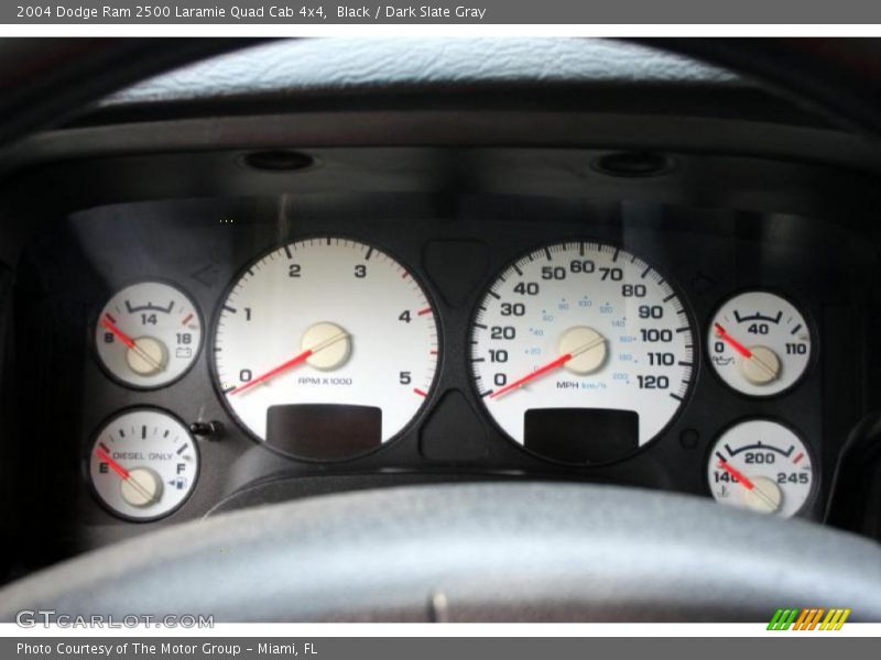 Black / Dark Slate Gray 2004 Dodge Ram 2500 Laramie Quad Cab 4x4