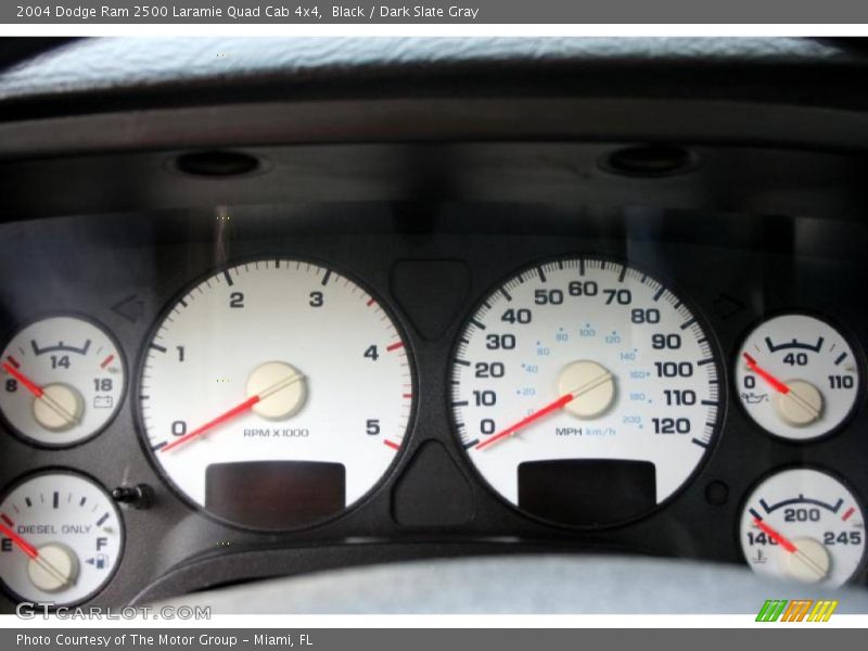 Black / Dark Slate Gray 2004 Dodge Ram 2500 Laramie Quad Cab 4x4