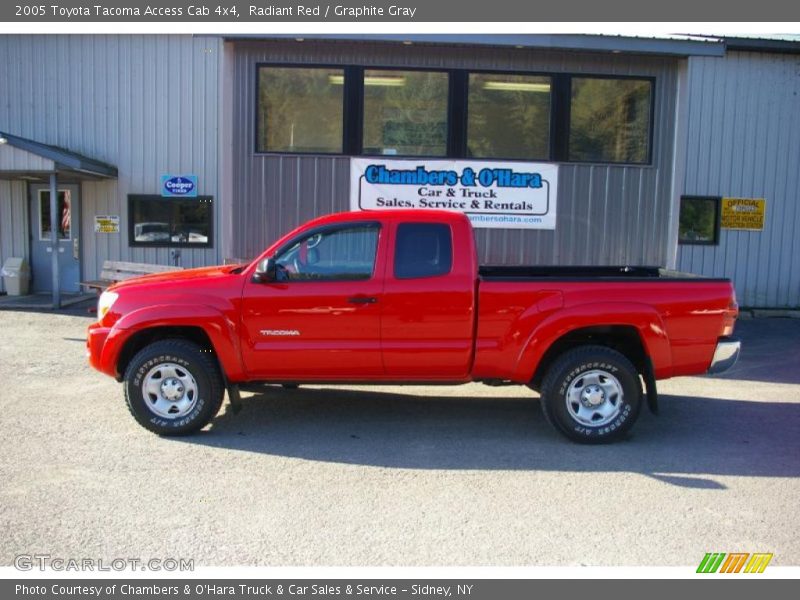 Radiant Red / Graphite Gray 2005 Toyota Tacoma Access Cab 4x4