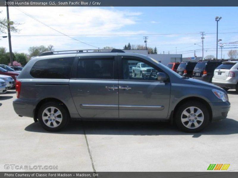 South Pacific Blue / Gray 2008 Hyundai Entourage GLS