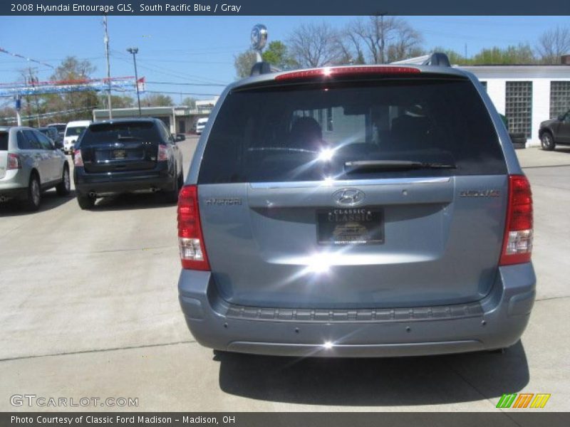 South Pacific Blue / Gray 2008 Hyundai Entourage GLS