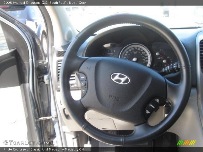 South Pacific Blue / Gray 2008 Hyundai Entourage GLS