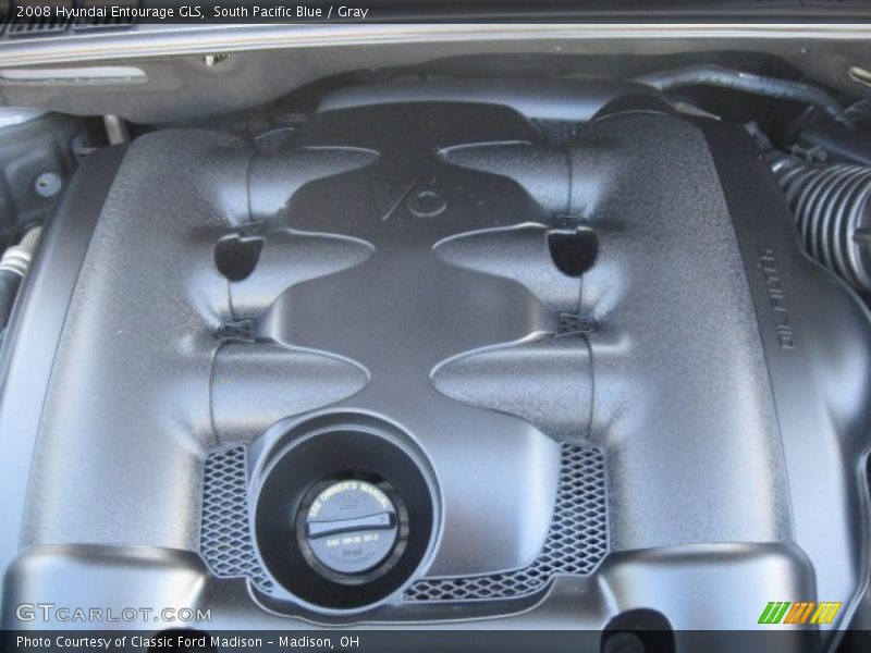 South Pacific Blue / Gray 2008 Hyundai Entourage GLS