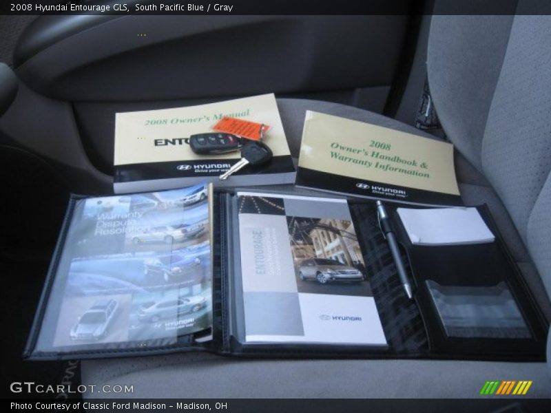 South Pacific Blue / Gray 2008 Hyundai Entourage GLS