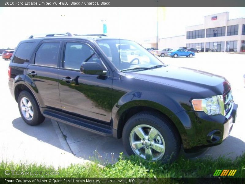 Black / Charcoal Black 2010 Ford Escape Limited V6 4WD