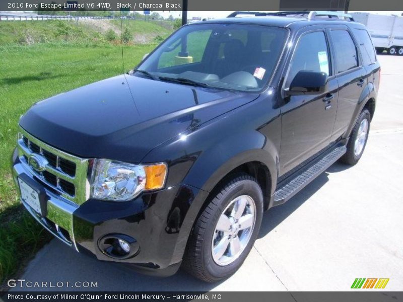 Black / Charcoal Black 2010 Ford Escape Limited V6 4WD