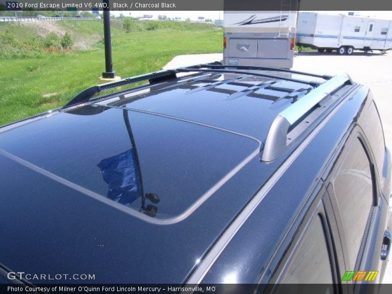 Black / Charcoal Black 2010 Ford Escape Limited V6 4WD