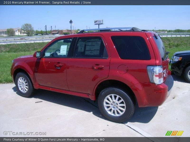 Sangria Red Metallic / Stone 2010 Mercury Mariner I4 Premier